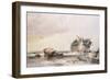 Rocky Shore, with Dismantled Vessel-George the Elder Chambers-Framed Giclee Print
