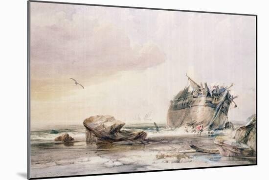 Rocky Shore, with Dismantled Vessel-George the Elder Chambers-Mounted Giclee Print