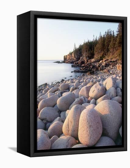 Rocky Shore-Jim Zuckerman-Framed Stretched Canvas