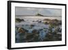 Rocky Shoreline and St. Michaels Mount, Early Morning, Cornwall, England, United Kingdom, Europe-Mark Doherty-Framed Photographic Print