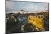 Rocky Shoreline and St. Michaels Mount, Early Morning, Cornwall, England, United Kingdom, Europe-Mark Doherty-Mounted Photographic Print