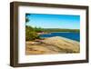 Rocky shoreline at the Killbear Provincial Park, Ontario, Canada-null-Framed Photographic Print