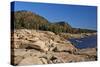 Rocky Shoreline of Acadia , Maine-George Oze-Stretched Canvas