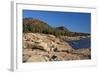 Rocky Shoreline of Acadia , Maine-George Oze-Framed Photographic Print