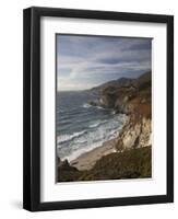 Rocky Shoreline South of Carmel, California, United States of America, North America-Donald Nausbaum-Framed Photographic Print