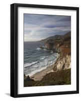 Rocky Shoreline South of Carmel, California, United States of America, North America-Donald Nausbaum-Framed Photographic Print