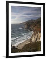 Rocky Shoreline South of Carmel, California, United States of America, North America-Donald Nausbaum-Framed Photographic Print