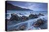 Rocky Shores of Rockham Bay, Looking Towards Morte Point, North Devon, England. Spring-Adam Burton-Stretched Canvas