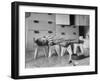 Rocky Stensrud, Jr., Using Children's Chairs in a Home to Make a Train Upon Which He Can Sleep-Joe Scherschel-Framed Photographic Print