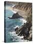 Rocky Stretch of Coastline in Big Sur, California, United States of America, North America-Donald Nausbaum-Stretched Canvas