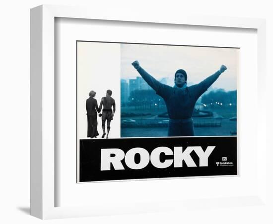 Rocky, Sylvester Stallone, 1976-null-Framed Art Print