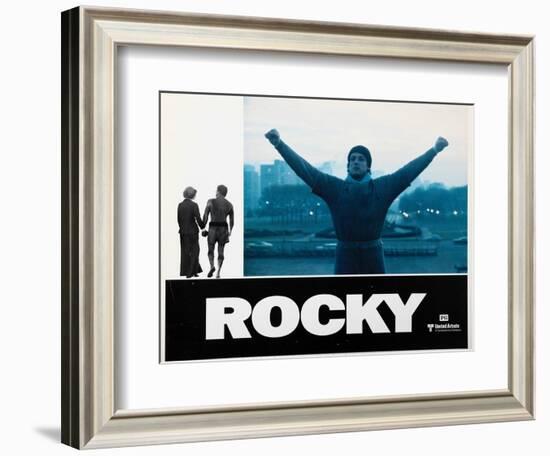 Rocky, Sylvester Stallone, 1976-null-Framed Art Print