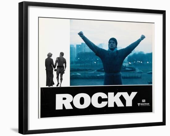 Rocky, Sylvester Stallone, 1976-null-Framed Art Print