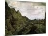 Rocky Valley with a Road, 17th Century-Hercules Seghers-Mounted Giclee Print