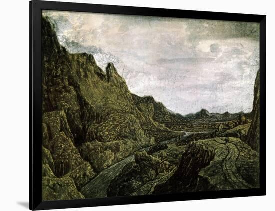 Rocky Valley with a Road, 17th Century-Hercules Seghers-Framed Giclee Print