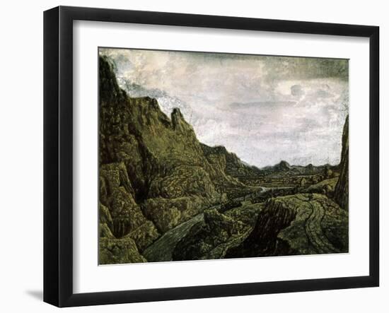 Rocky Valley with a Road, 17th Century-Hercules Seghers-Framed Giclee Print