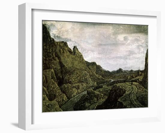 Rocky Valley with a Road, 17th Century-Hercules Seghers-Framed Giclee Print