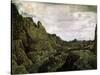 Rocky Valley with a Road, 17th Century-Hercules Seghers-Stretched Canvas