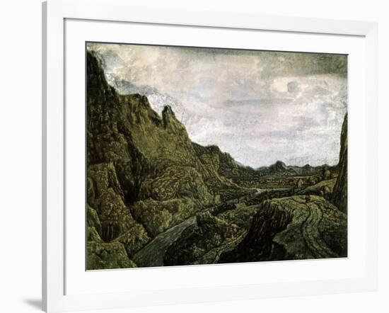 Rocky Valley with a Road, 17th Century-Hercules Seghers-Framed Giclee Print