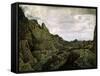 Rocky Valley with a Road, 17th Century-Hercules Seghers-Framed Stretched Canvas