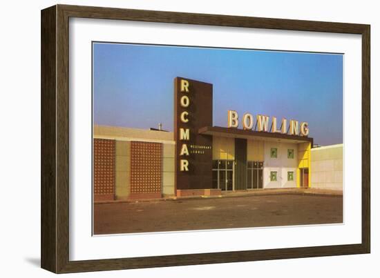 Rocmar Bowling Alley, Retro-null-Framed Art Print