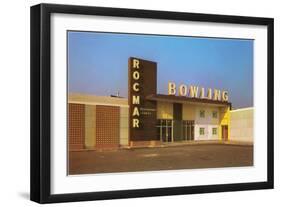 Rocmar Bowling Alley, Retro-null-Framed Art Print