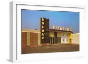 Rocmar Bowling Alley, Retro-null-Framed Art Print