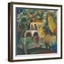 Rococo, 1912 (Oil on Canvas)-August Macke-Framed Giclee Print