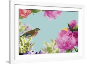 Rococo Birds I-Maria Mendez-Framed Giclee Print