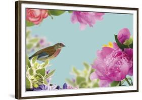 Rococo Birds I-Maria Mendez-Framed Giclee Print