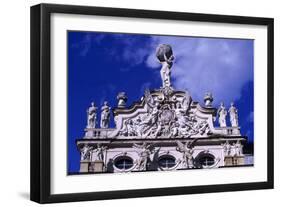 Rococo Facade of Linderhof Castle, Near Oberammergau, Bavaria, Detail, Germany-null-Framed Giclee Print