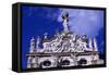 Rococo Facade of Linderhof Castle, Near Oberammergau, Bavaria, Detail, Germany-null-Framed Stretched Canvas