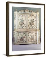 Rococo Style, Lacquered and Painted Genoese Two Tier Piece of Furniture, Ca 1750, Italy-null-Framed Giclee Print