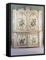 Rococo Style, Lacquered and Painted Genoese Two Tier Piece of Furniture, Ca 1750, Italy-null-Framed Stretched Canvas