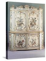 Rococo Style, Lacquered and Painted Genoese Two Tier Piece of Furniture, Ca 1750, Italy-null-Stretched Canvas