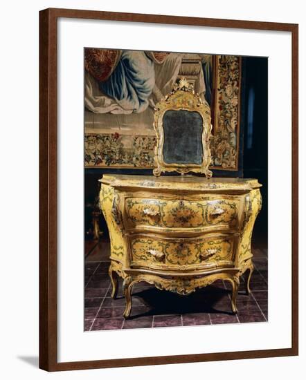 Rococo Style Pine and Lacquered Spruce Venetian Chest of Drawers, Italy-null-Framed Giclee Print