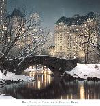 Twilight in Central Park-Rod Chase-Mounted Art Print