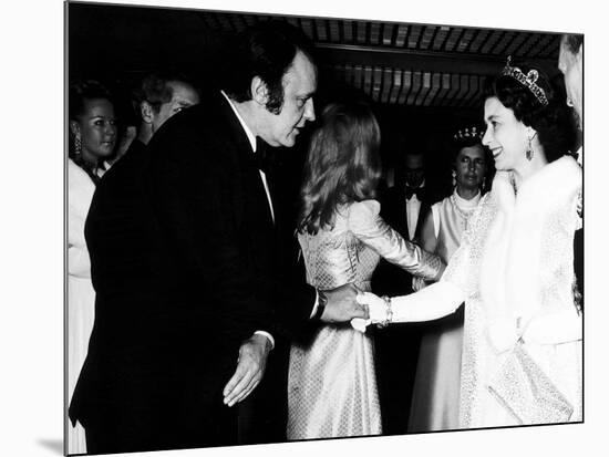 Rod Steiger Actor at the Royal Premiere For the Film Waterloo Meets the Queen, October 1970-null-Mounted Photographic Print