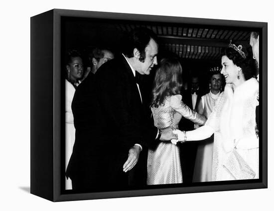 Rod Steiger Actor at the Royal Premiere For the Film Waterloo Meets the Queen, October 1970-null-Framed Stretched Canvas