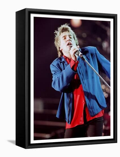 Rod Stewart Concert Keil Germany December 1998 Singer-null-Framed Stretched Canvas