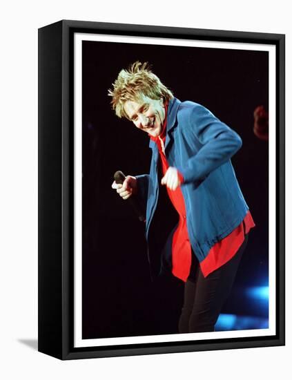 Rod Stewart Concert Keil Germany December 1998 Singer-null-Framed Stretched Canvas