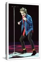 Rod Stewart in Concert in Keil Germany December 1998 on Stage Microphone Dancing-null-Stretched Canvas