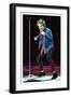 Rod Stewart in Concert in Keil Germany December 1998 on Stage Microphone Dancing-null-Framed Premium Photographic Print