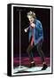 Rod Stewart in Concert in Keil Germany December 1998 on Stage Microphone Dancing-null-Framed Stretched Canvas