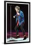 Rod Stewart in Concert in Keil Germany December 1998 on Stage Microphone Dancing-null-Framed Photographic Print