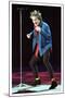 Rod Stewart in Concert in Keil Germany December 1998 on Stage Microphone Dancing-null-Mounted Photographic Print