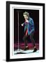 Rod Stewart in Concert in Keil Germany December 1998 on Stage Microphone Dancing-null-Framed Photographic Print