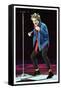 Rod Stewart in Concert in Keil Germany December 1998 on Stage Microphone Dancing-null-Framed Stretched Canvas