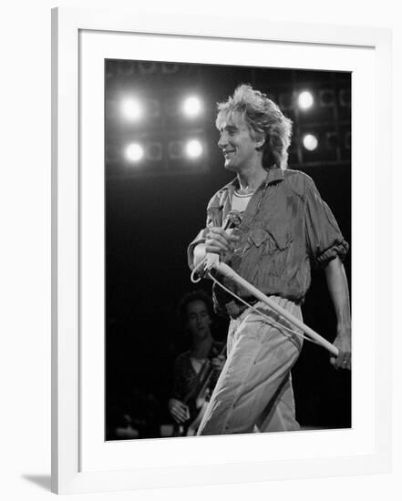 Rod Stewart on Stage at M.S.G-null-Framed Premium Photographic Print