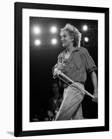 Rod Stewart on Stage at M.S.G-null-Framed Premium Photographic Print